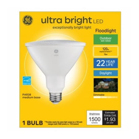 Current GE LED 16W PAR38 Bulb 93128856